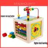 Premium 5-in-1 Holz-Multiaktivitätswürfel Lernspielzeug für Kinder und Babys