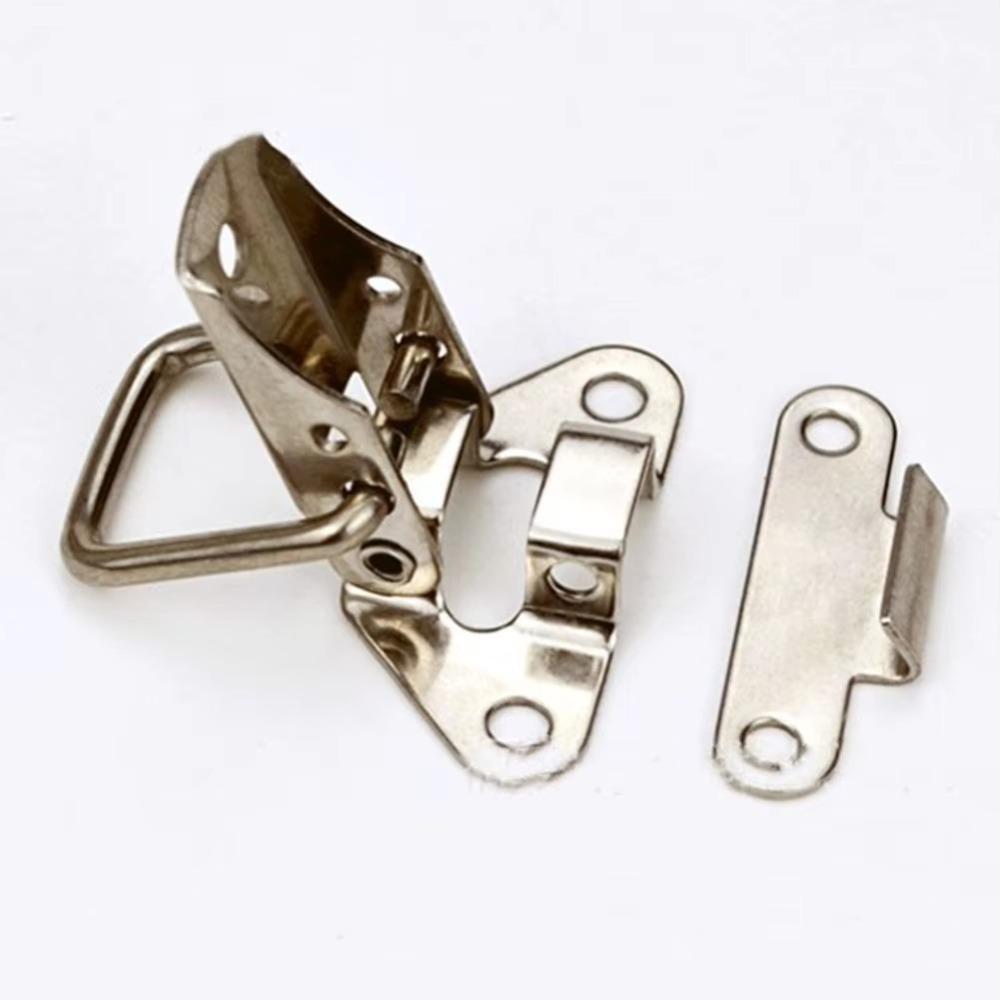4pcs/set Useful Silver Stainless Steel Buckle Butterfly Shape Convenient Trunk Latch Catches Toolbox Toggle Latch Clamp Hardware
