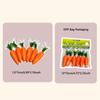 Lifelike Fake Carrots Glitter Easter Ornaments 6Pcs Kitchen Photography Props