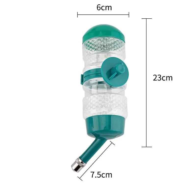 Dogs Drinker Plastic 500ml Water Bottle Dispenser Feeder Hanging Pet Puppy Feeder The Ball Type Hanging Drinking Bottle