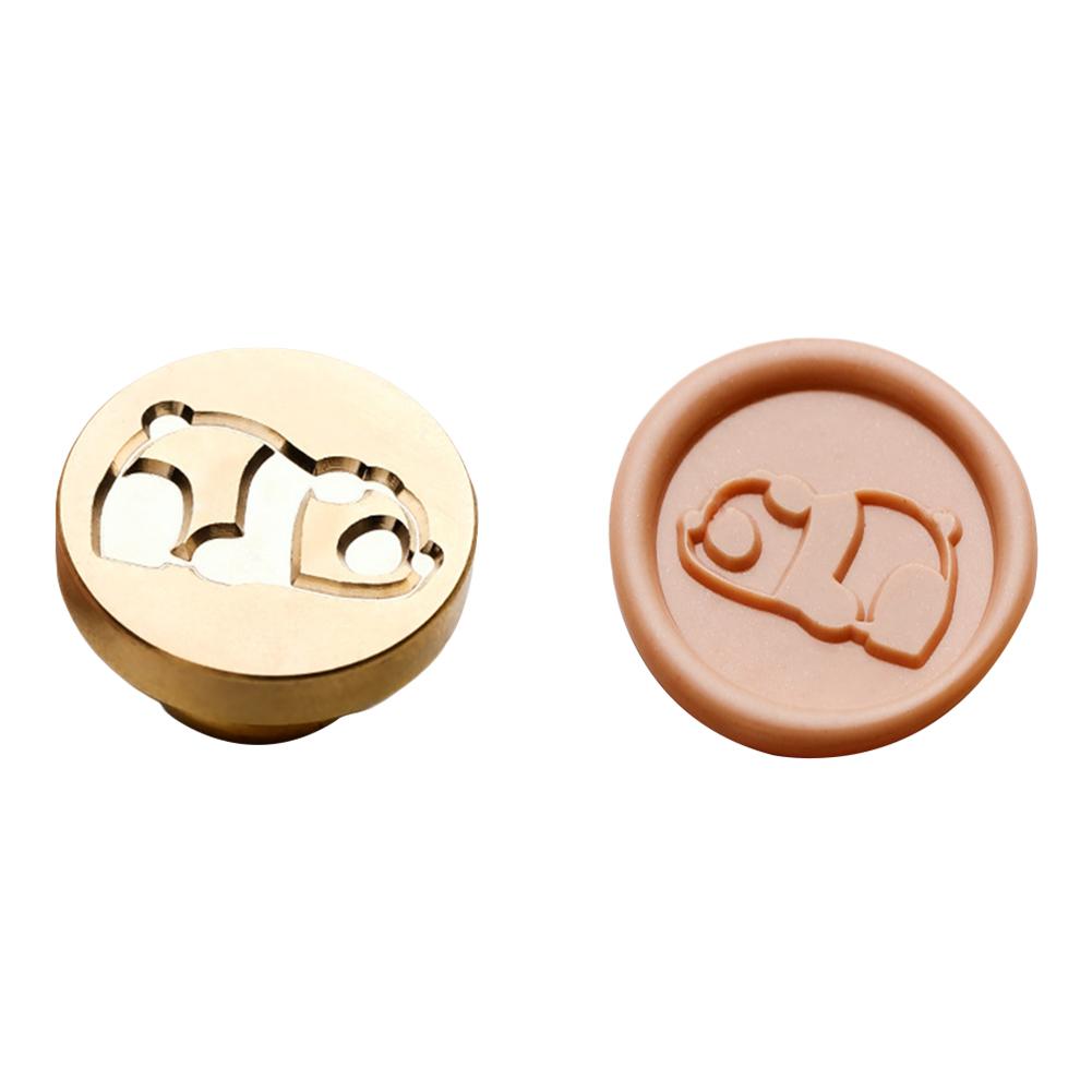 Gold-plated Brass Head Retro DIY Envelope Wax Seal Stamp Head Sealing Wax Scrapbooking Stamps Wedding Decorative Invitation