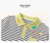 Dudu House Kids' Cotton Polo Shirt: 2026 Long-Sleeve T-Shirt for Boys & Girls