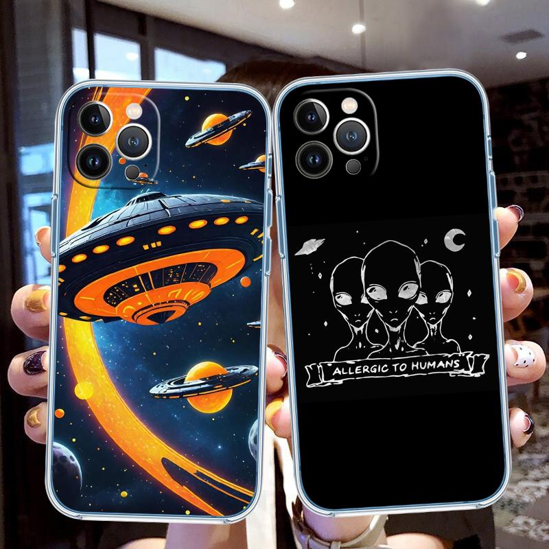 MY25 Space Astronaut Alien UFO Case for LG K22 K30 K40 K40S K41 K42 K50 K50S K51 K51S K52 K61 K62 K71 K92 Q60 Q61 V40 V50 V60