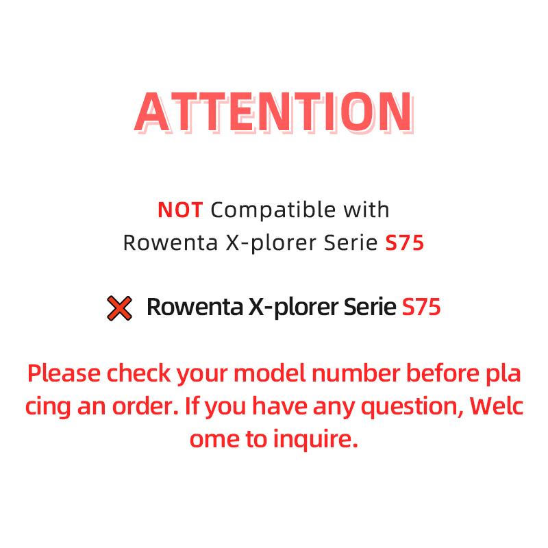 Compatible For Rowenta X-plorer Serie 75S RR8577WH, 75 S+ RR8587WH, Rowenta X-plorer S135 S135+ / S140 S140+ Accessories Parts