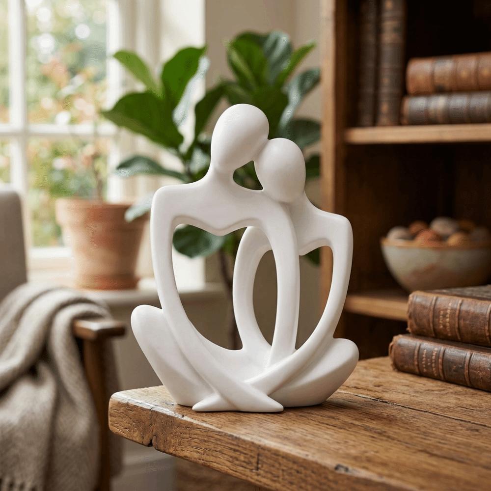 Romantic Lovers Figure Table Figurines 3D Printed Art Table Statue Wedding Gifts