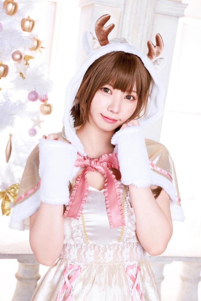 Cherivelle Cosplay Christmas Creamy Reindeer Brown [Clear Stone] Women's