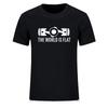New Summer The World Is Flat Engine T Shirt Short Sleeve Custom T-shirt Style Men O-neck Cotton TShirt Fashion Streetwear Tees