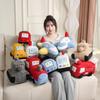 Cane Cartoon Camion dei Pompieri Ambulanza Taxi Treno Cuscino Peluche Giocattoli Morbidi di Peluche Divertenti Macchine della Polizia Carri Armati Aerei Peluche Bambola