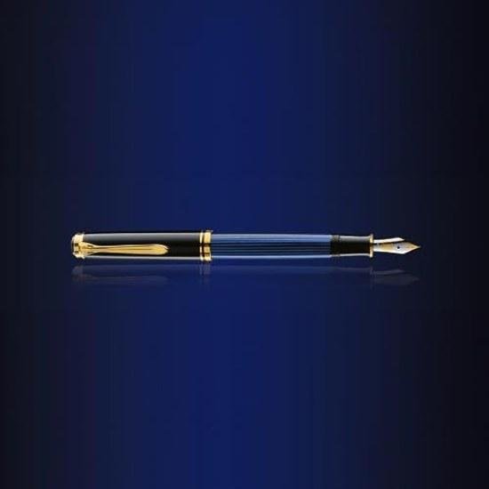 Souveran M600 Blue Stripe Fountain Pen EF