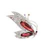 Fashion Diamond Full Diamond Crystal Butterfly Brooch Alloy Women'S Pin Clothing Accessories