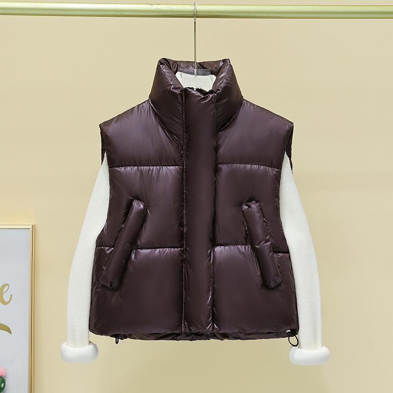 

Новый осенне-зимний женский модный жилет из хлопка, свободный и универсальный жилет из хлопка для верхней одежды XXL