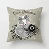 Cartoon Fox Animal Car Pillowcase Polyester Cushion Covers for Living Room Throw Pillow Case 45*45 Sofa Decoration