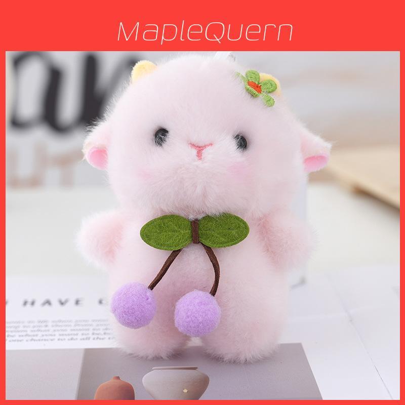Cherry Sheep Plush Keychain With Soft Pp Cotton Filling For Gifts And Collectors