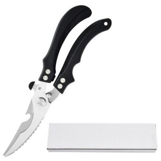 

Многофункциональные кухонные ножницы из нержавеющей стали — прочный инструмент для резки костей, мяса и рыбы