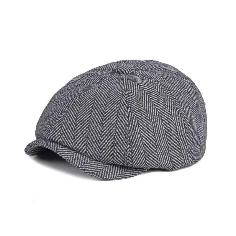 Klassische Shelby Peaky Blinders Mütze aus Wolle für Herren