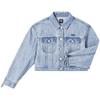 Lee Women's Embroidered Light Blue Denim Jacket