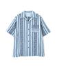 Schott NYC HAWAIIAN SHIRT "EMBROIDERY" / Embroidered Hawaiian Shirt / 782-4123011 Men's M 391 Sax