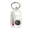 Pocket Survival Compass Multifunction Mini Keychain Camping Compass Thermometer Outdoor Climbing Tester Survival Guiding  Tool