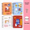 Cute Mini Cartoon Coil Notebook - Portable Pocket-Size Study Journal for Students