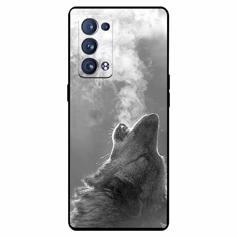 For Oppo Reno 6 Pro 5G Case Snapdragon Shockproof Soft Silicone TPU Back Cover For Oppo Reno 6 Pro CPH2247 Phone Cases Cute Capa