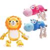 Plush Dog Toy for Aggressive Chewers Interactive Squeaky Chew Toy Soft Stuffed Animal with Cotton Rope Legs for Teething Puppies Small Medium Large