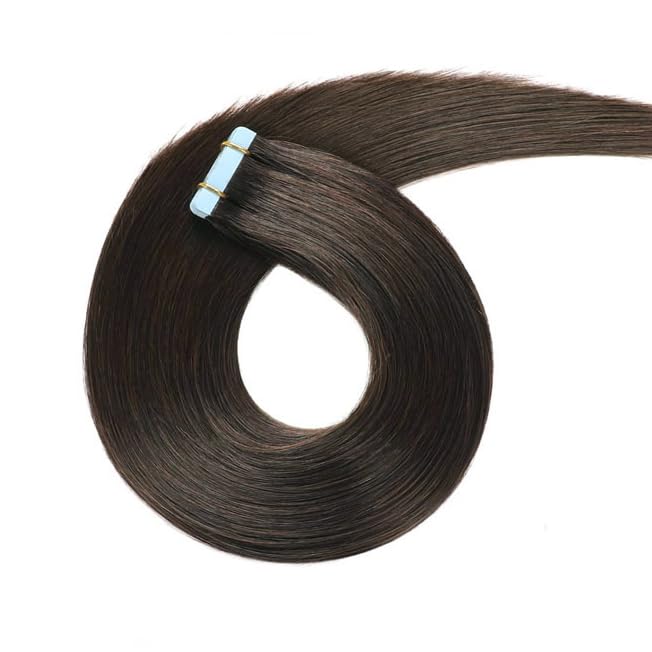 WESTARIA Seal Hair Human Virgin Remy Natural Pack of 20 x Extensions, 100% Hair, Black, Unprocessed, Pigtails, 50cm, (50cm 20)