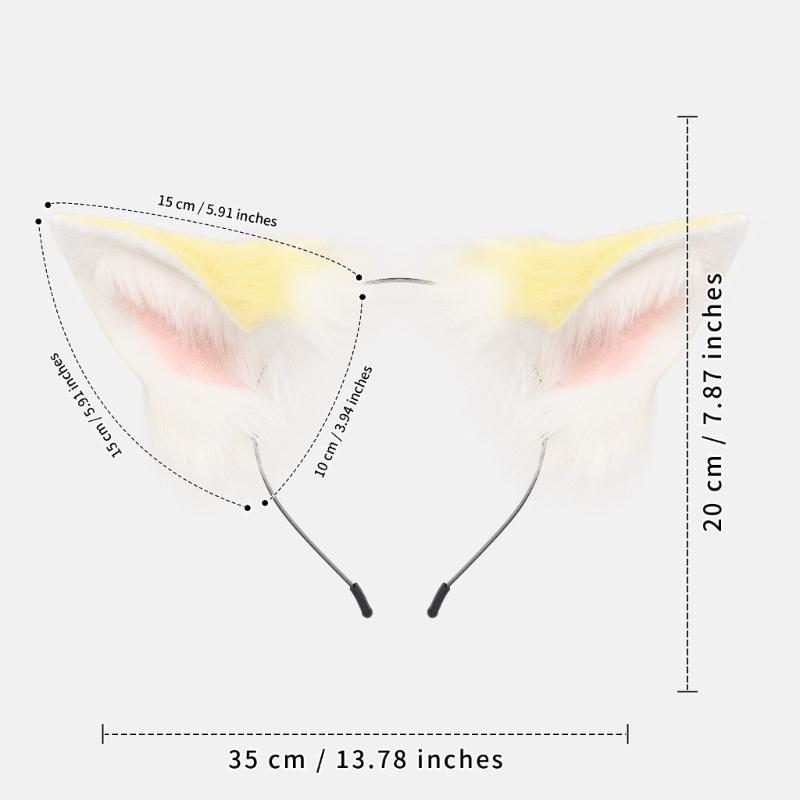 Furry Animal Ear Hair Decors Cosplay Headband Fashion Anime Headwear For Women and Girls Fashion Costume Accessory