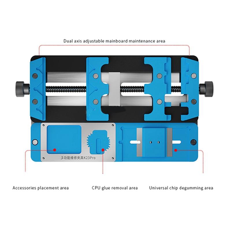 A58Z K23 Pro Rostfritt Stål Telefonreparationsfixtur Mobiltelefon Moderkort Fixerad Universell Lagerfixtur Pcb Ic Chip Svetsning T