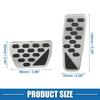 Gas Brake Pedal Cover Anti Slip TWO  for Jeep Wrangler JL 2018-up