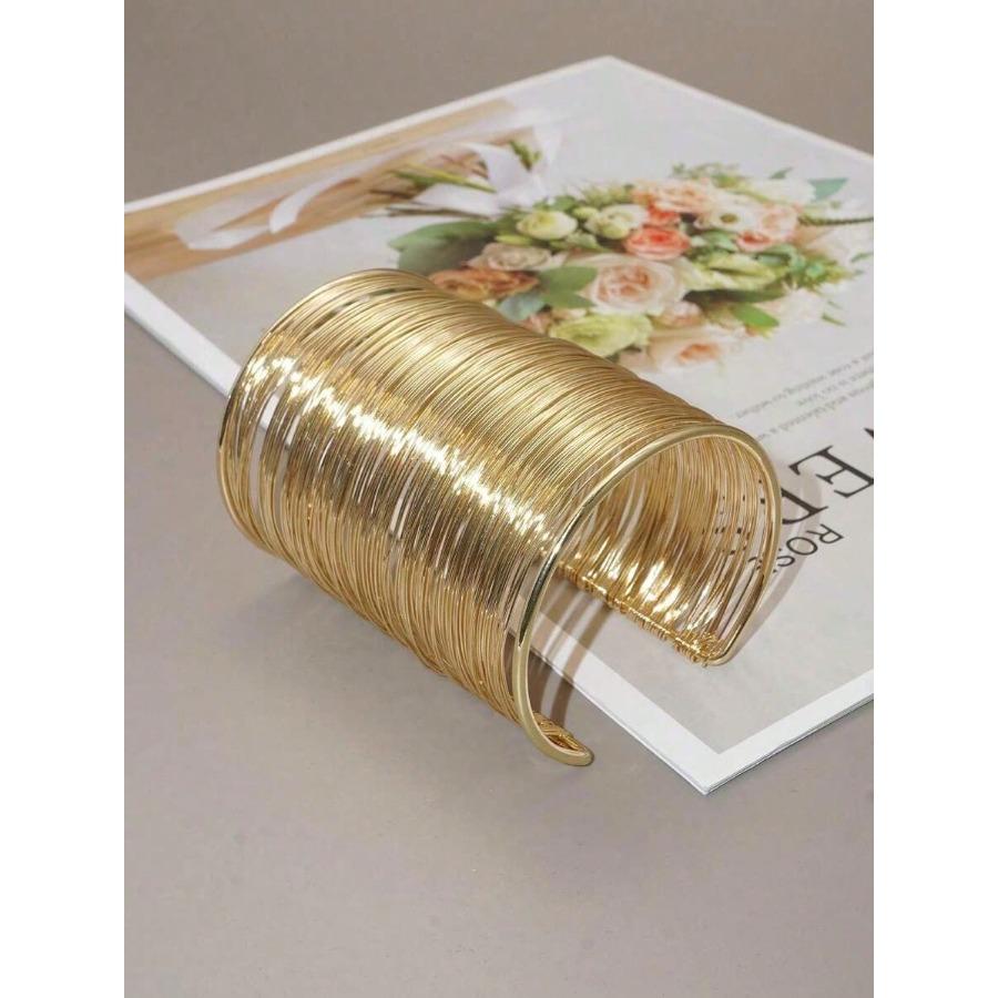 Moda per il Commercio Estero Bracciale Ampio Avvolto con Filo Puro Fatto a Mano Adatto per Feste Regali e Uso Quotidiano
