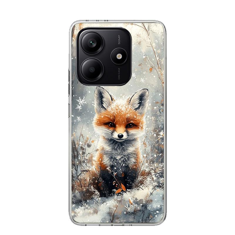 Tier Fuchs Handyhülle Für Xiaomi Redmi Note 15 14 13 12S 12 Pro Plus 11S 11E 11 11T 10S 10 Kunst Weiches Muster Cover Redmi Note 14