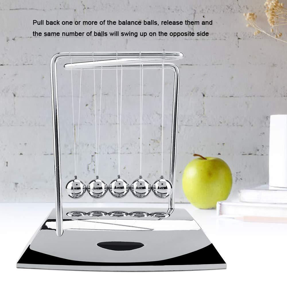 Cradle Balance Steel Ball Physics Science Pendulum Ornament Toy Desk Newton's