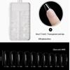 240pcs Sandwich Dual Nail Forms Coffin Nail Molds 15 Sizes Set for Salon Acrylic Gel Extension Manicure Tools