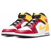 Air Jordan 1 Mid SE GS Motorsport Detské tenisky Biela Čierna Univerzitná-Zlatá DJ0336-067