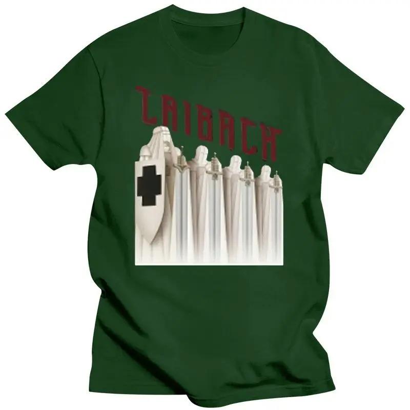 Laibach Slowenische Avantgarde Band Poster Tour Herren Schwarzes T-Shirt Marke Mode UmstandsmodeAvantgarde T-Shirt