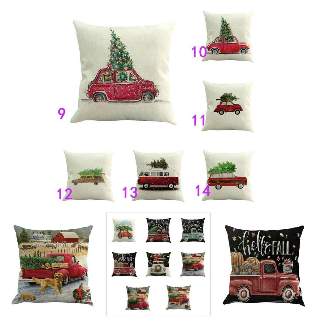 Versatile Cotton Linen Christmas Cushion Cover For Sofa Car Home Decor With Timeless Design