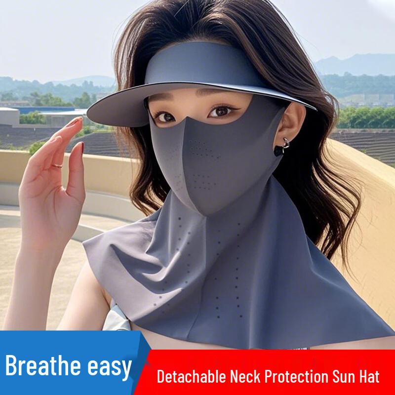 Etravel Summer UV Protection Sun Hat with Face Mask