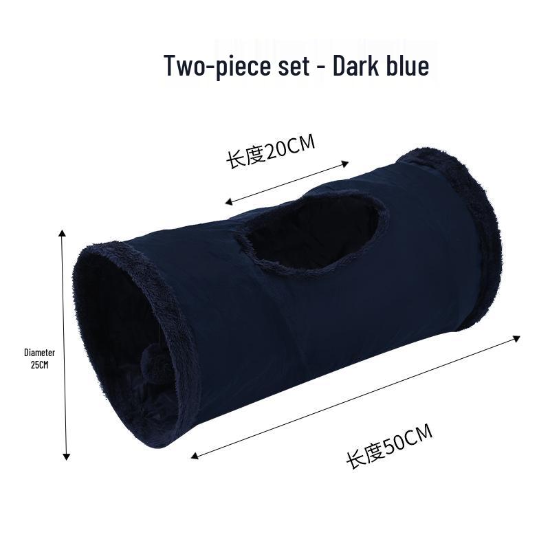 

Suede Plush Foldable Crinkle Cat Tunnel Toy - Self-Entertaining, Hole Digging, Rolling Dragon Design for Cats As shown in the picture