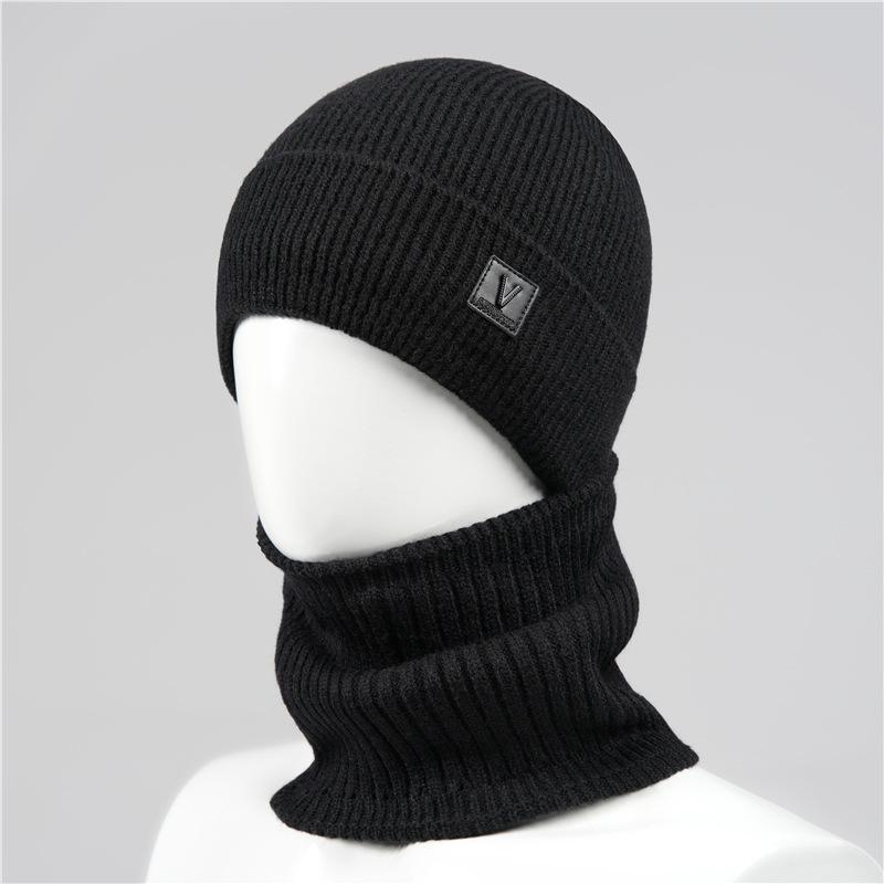 Old hat grandpa men's winter wool hat warm fleece thickened ear protection hat