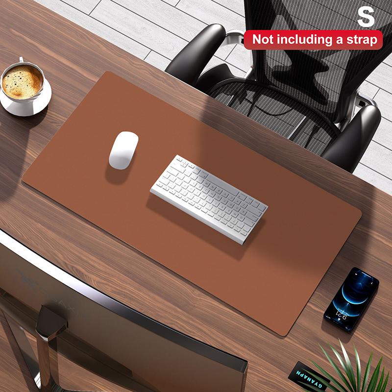 

Складаний килимок для манікюрного столу зі штучної шкіри, килимок для студійного столу, подушка-підставка для рук, водонепроникна підкладка для рук, захист від подряпин і бруду, легко чиститься S коричневий