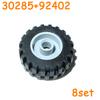 Tire Wheels Car Truck Hub Technical Bricks MOC Motorcycle Building Blocks 30285 18976 55982 55981 89201 92402 58090 35578 56891