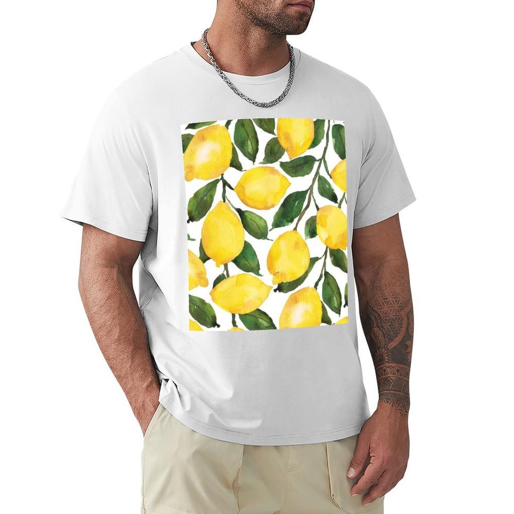 Le Le Lemons TShirt sports fans korean fashion for a boy funny shirt cotton plain t shirts men