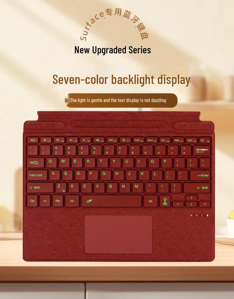 Magnetic Backlit Keyboard Cover for Microsoft Surface Pro 3-11 Tablets