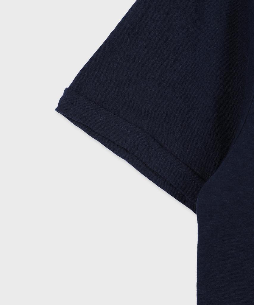 PANICALE Linen Blend Collared T-Shirt 2 Colors