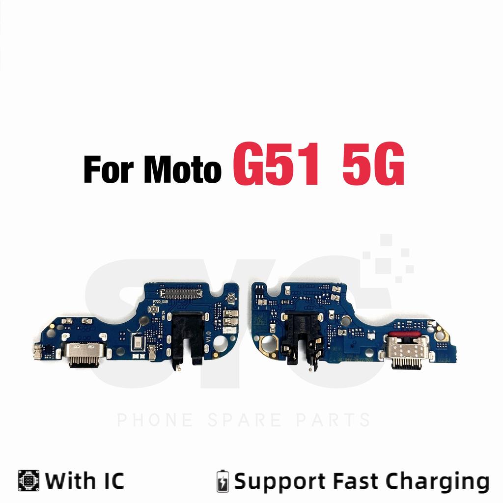 1Pcs Good quality USB Charger Dock Connector Charging Port Microphone Flex Cable For Motorola Moto G04 G24 Power G34 5G G51 G100