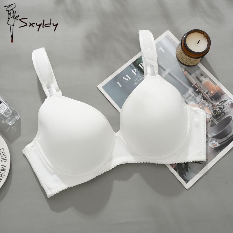 

Женский бюстгальтер с широкими бретелями, большой размер, тонкие чашки, сборка, регулировка, антипровисающий, универсальный бюстгальтер для женщин 34/75 белый