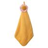 Wipe Towel Comfortable Super Absorbent Coral Fleece 3D Flower Shape Kitchen Bathroom