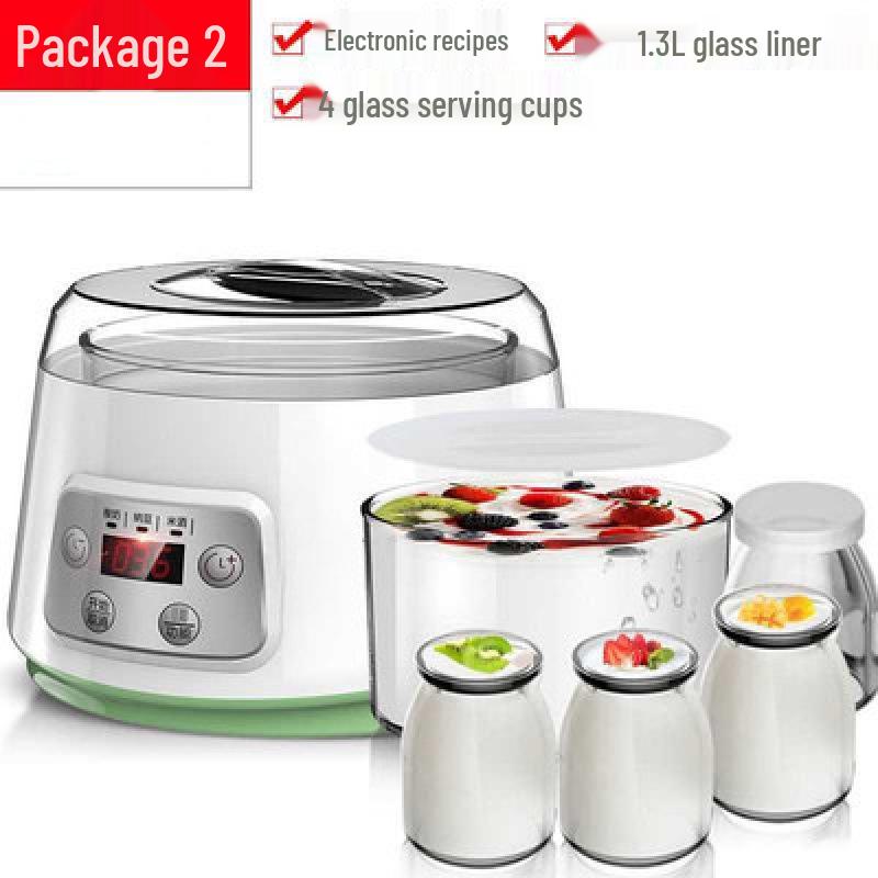 Automatischer Reiskocher & Joghurtbereiter mit großem Fassungsvermögen und Glasbehälter