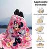 1 pezzo Rosa, adorabile coperta di Minnie Leggero Plaid in Flanella per Divano Letto Viaggio Campeggio Soggiorno Ufficio Divano Sedia