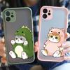 Cute Animal Cat Couple Phone Case For iPhone 17 16 15 11 12 13 14 Pro Max Mini 7 8 Plus SE Air Cartoon Hard Matte Cover Fundas